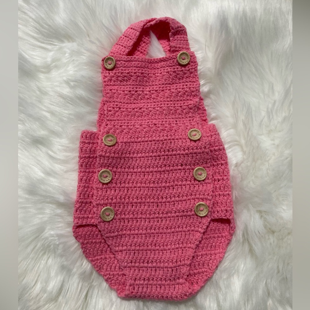 Handmade Crochet Baby Romper
